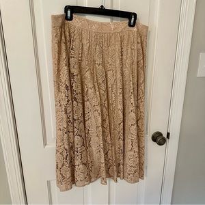 ♠️ Kate Spade ♠️ // Poppy Lace Skirt in Amaretto